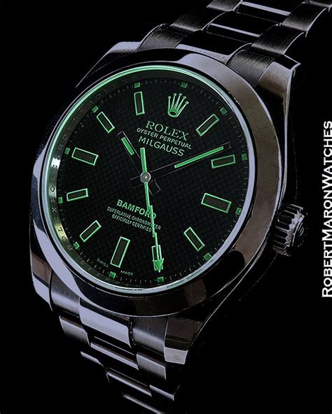 rolex milgauss bamford bee dial|rolex milgauss price new.